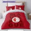 SK Slavia Praha Art Pattern Bedding Home Decoration Birthday Gift ( 1 duvet cover + 2 pillowcase, without core),fan merchandise.