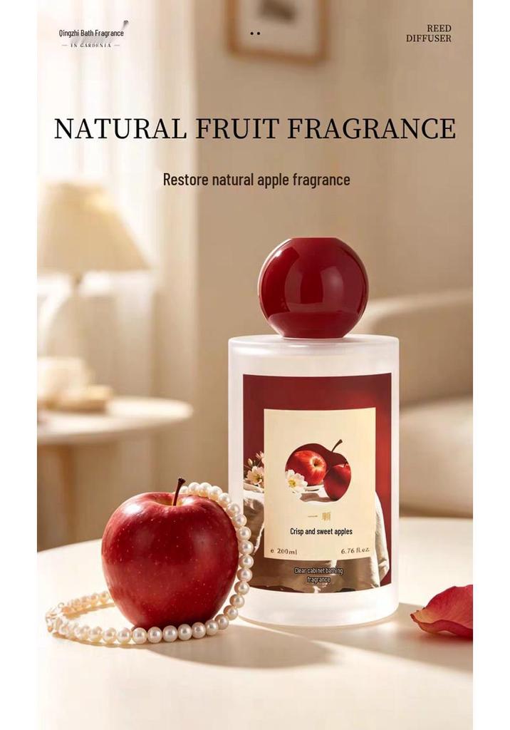 Qingzhi Muxiang Apple-Scented Flameless Aroma Diffuser - Long-lasting Home & Bathroom Fragrance.