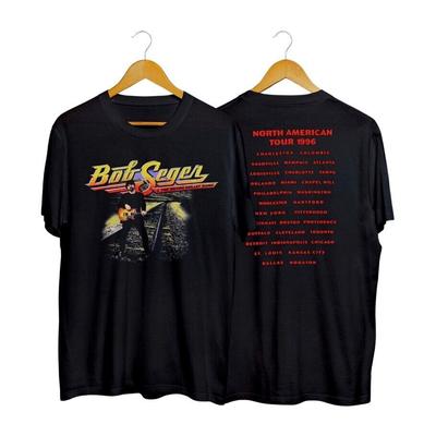 1996 Боб Сигер The Silver Bullet Band Тур Футболка Подарочная футболка
