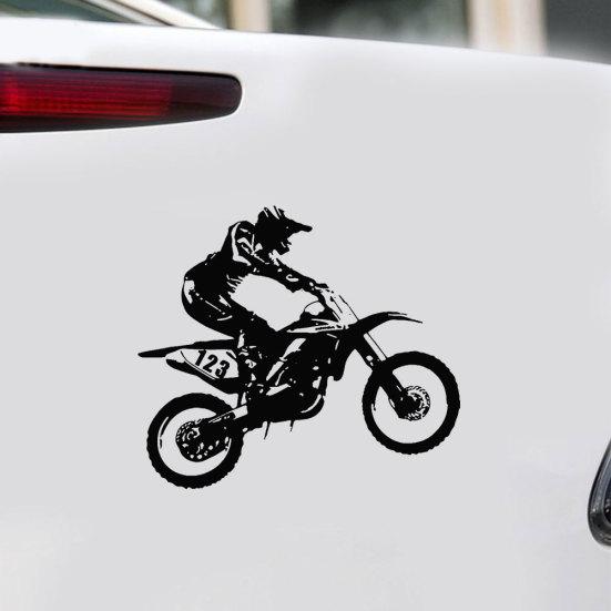 Мотокросс трюки мотоцикл грузовик автомобиль светоотражающие наклейки автомобиля наклейки декор