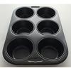 Pearl Metal Muffin Pan, 6-Cavity, High Clean Coat, EE Sweets, D-4838