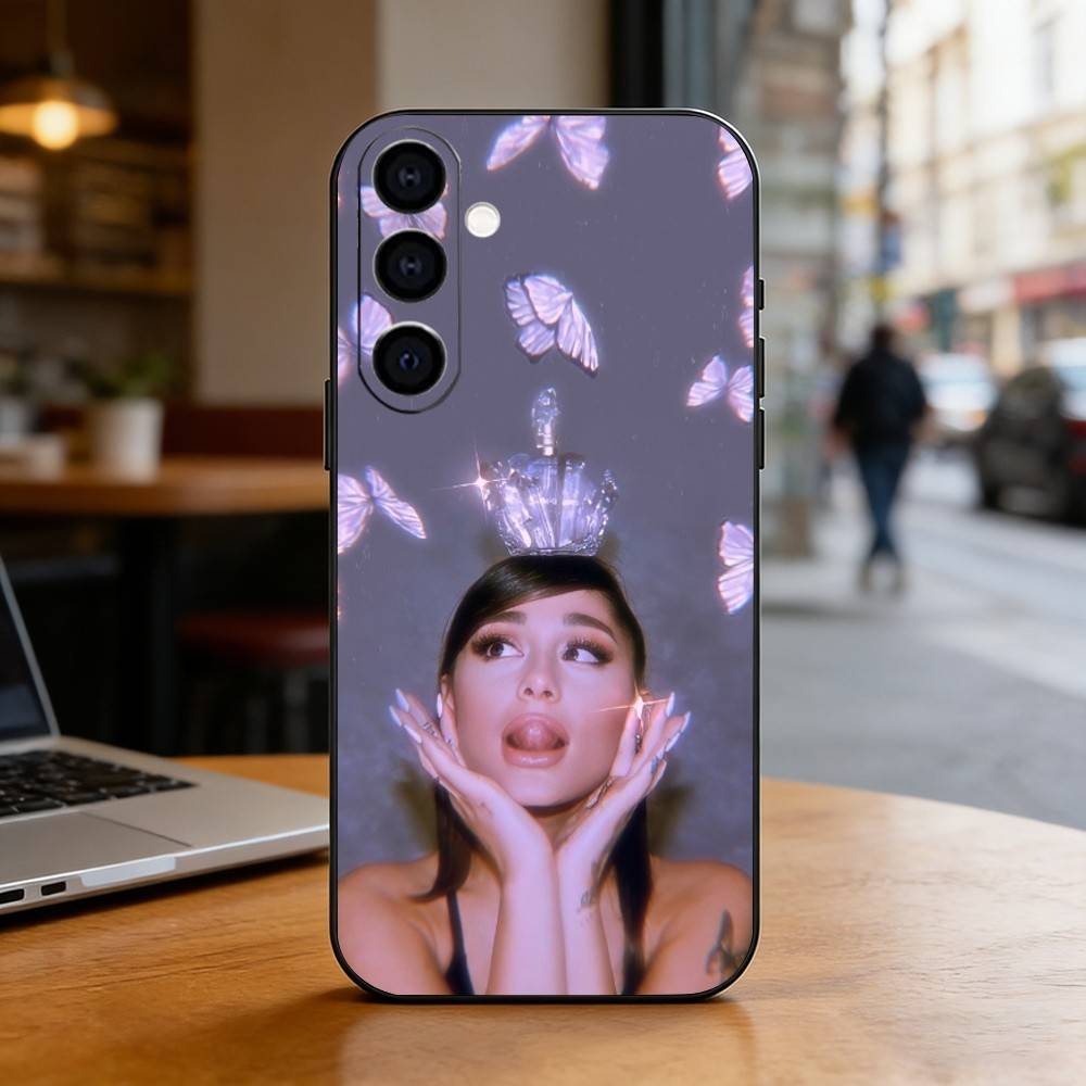 Чехол для телефона Ariana Grande для Samsung Galaxy A73, A72, A71, A70, A53, A52, A51, Мягкий силиконовый черный чехол