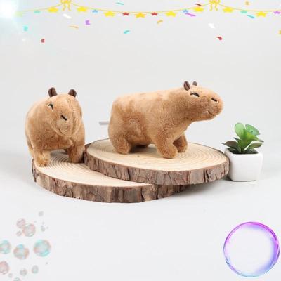 Плюшевая капибара 20 см, имитация капибары, аниме, пушистая игрушка, милая кукла, мягкие игрушки, плюшевая, Рождественский подарок, подарок на День Благодарения