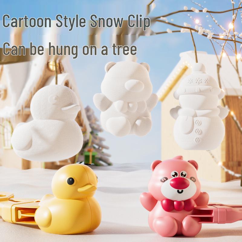 Extra Large Cartoon Snowball Maker for Kids - Winter Toy for Outdoor Fun