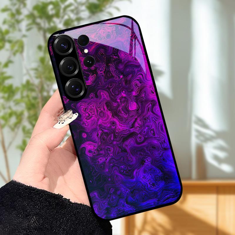 Для Samsung S25 Чехол Edge S 25 Plus / S25+ Закаленное Стекло Чехол для Телефона Для Samsung Galaxy S25 Ultra Жесткое Стекло Защитный Fundas