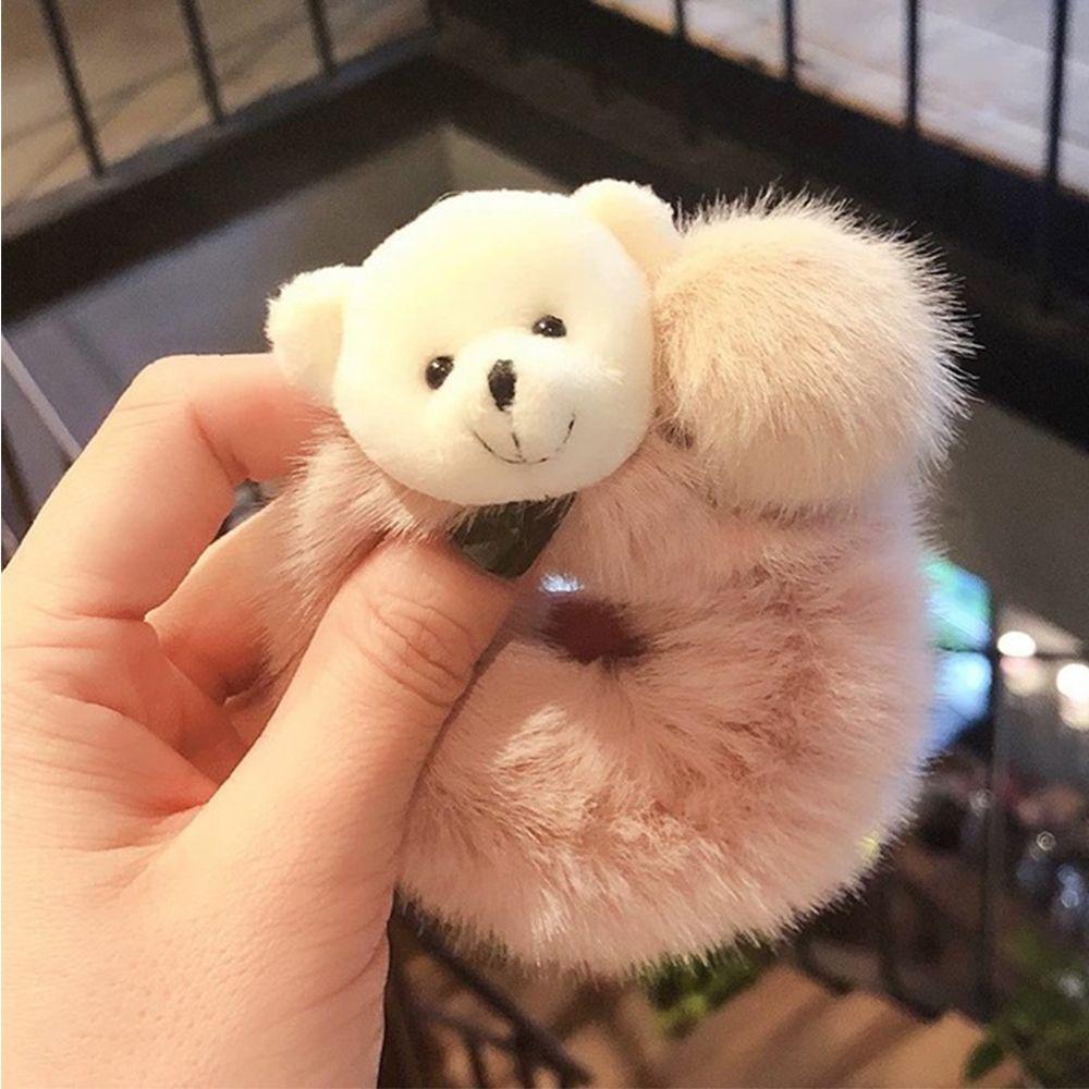 Tie Fashion Elastic Plush Bear Lovely Cute Hair Accessories Hair Rope Rubber Bands Ponytail Holder