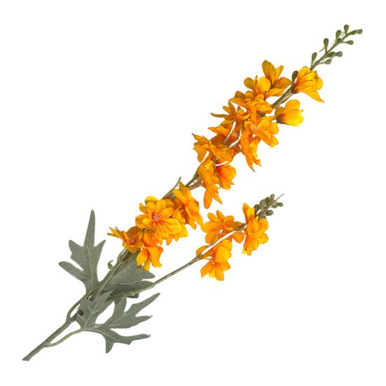 Simulated Hyacinth Silk Delphinium Flowers Realistic Texture Iron Wire Stems Fake Flower