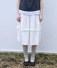 Юбка-канкан с рюшами Comoni Nose W [Слоновая кость]