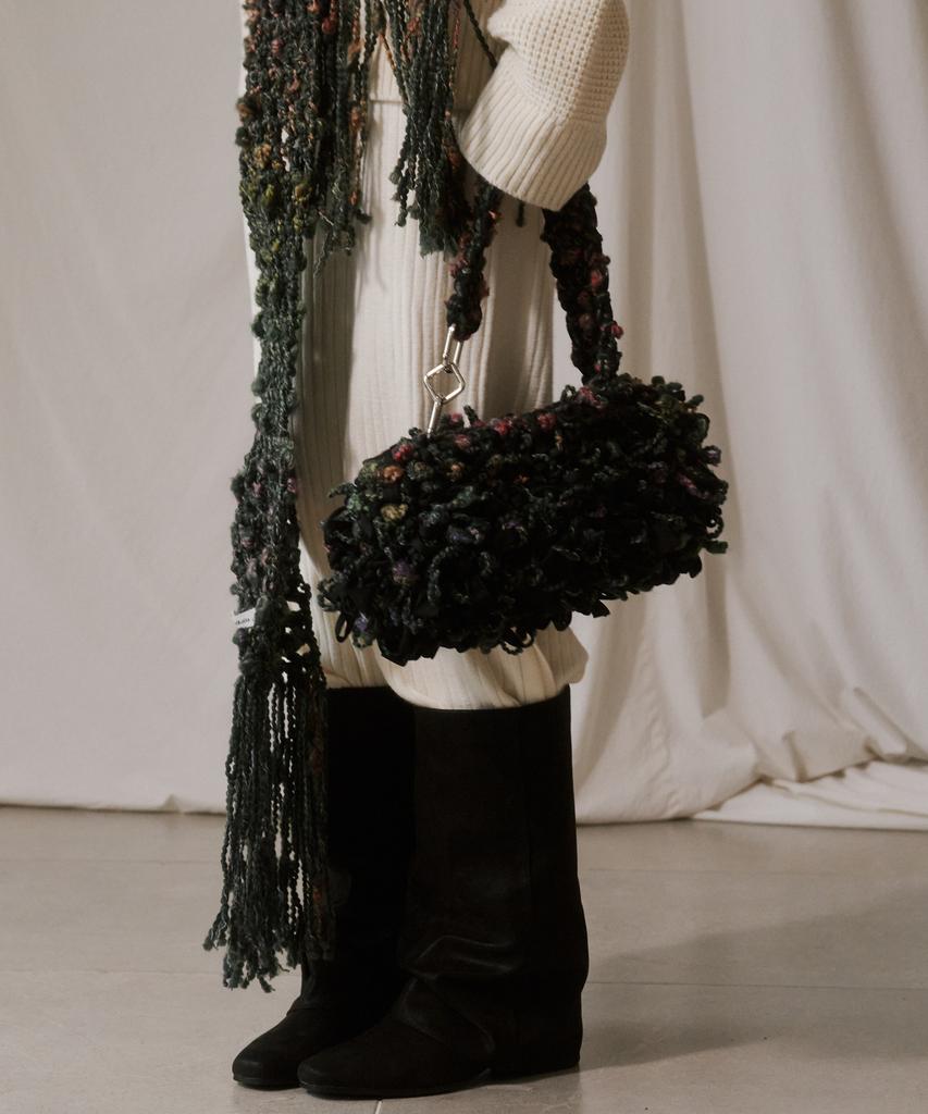 Mystikotita Feather Of Bouquet Bag - Green