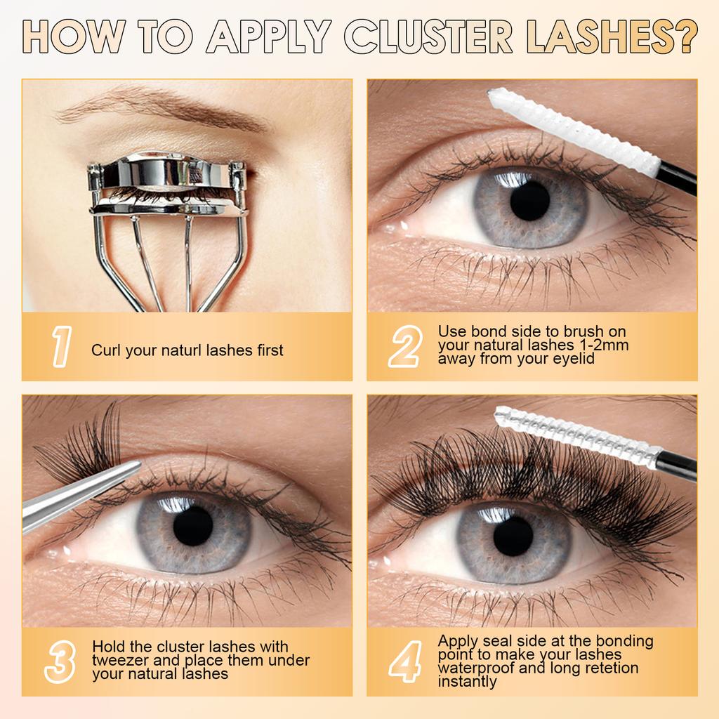 DIY Family Portrait Lower Eyelashes + Flower Fairy + 30 + 40D Natural Soft 5-16mm Mixed Set For Daily Makeup