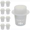 50pcs Vegetable Net Cups Cylinders Sponge Mesh Pot Cloning Plant Net Cups.