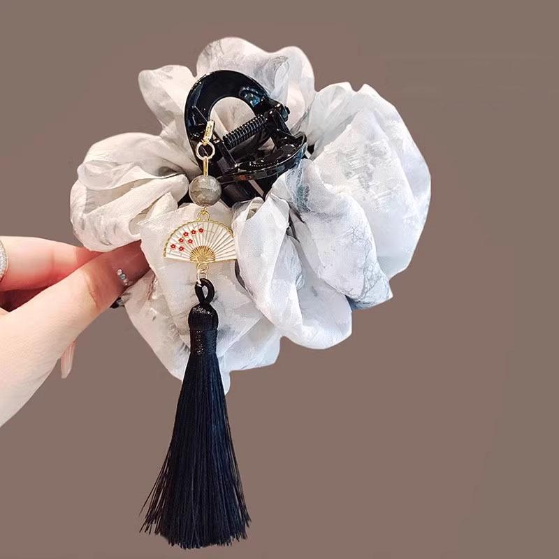 Заколка для волос в корейском стиле с бантом в горошек - Элегантная и универсальная