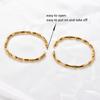 Chic Stainless Steel Bamboo Bangle for Women Openable Cuff Ring Bracelet Wristband Metal Jewelry Accessories Gift for Her