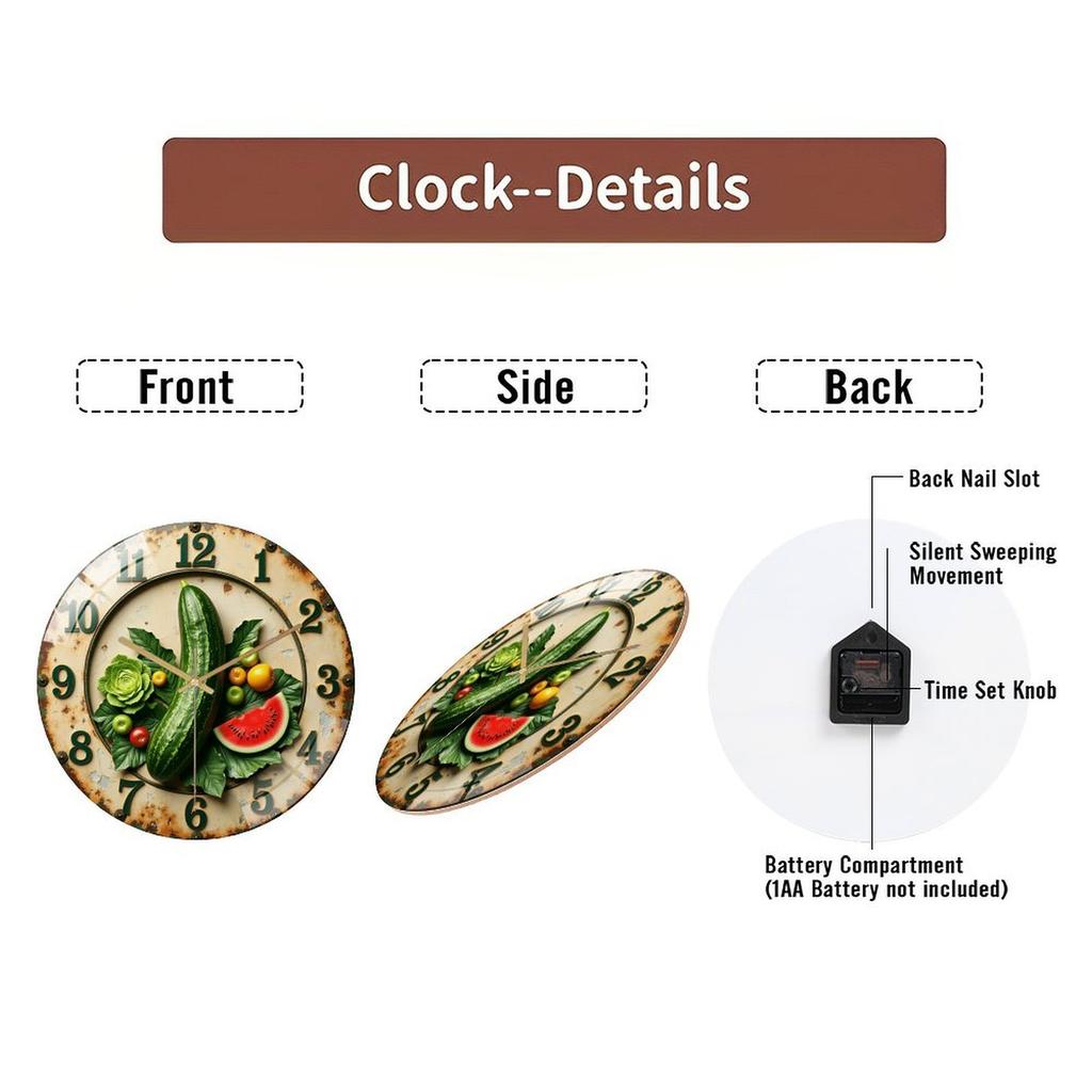 30x30cm Round Wall Clock Shipped in Strong, Retail-Ready Packaging for