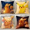 Покемон Аниме Периферийная Наволочка Пикачу Милая Декоративная Наволочка Дом Гостиная Диван Комната Украшение Детский Подарок