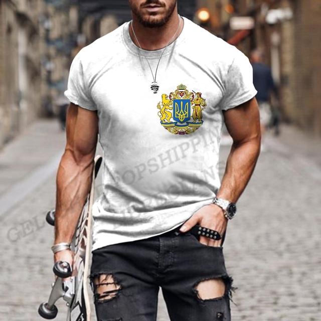 Футболка с 3d принтом флага Украины для мужчин и женщин, модные футболки, топы, детские топы в стиле хип-хоп, футболки, летние мужские футболки, топы большого размера, унисекс