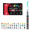 Children's DIY Acrylic Marker Set - Soft Tip, Quick-Dry, Colorful Watercolor Pens for Art and Journaling