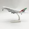 20 см 1:400 Модель самолета Emirates Airbus A380 Металлическая реплика Сплав Материал Авиационная симуляция Дети Мальчик Подарок