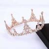 Bridal Crown Internet Celebrity Friends Friends Girlfriends Gift Round Crown 18-Year-Old Adult Gift Headgear Rhinestone Crystal Crown
