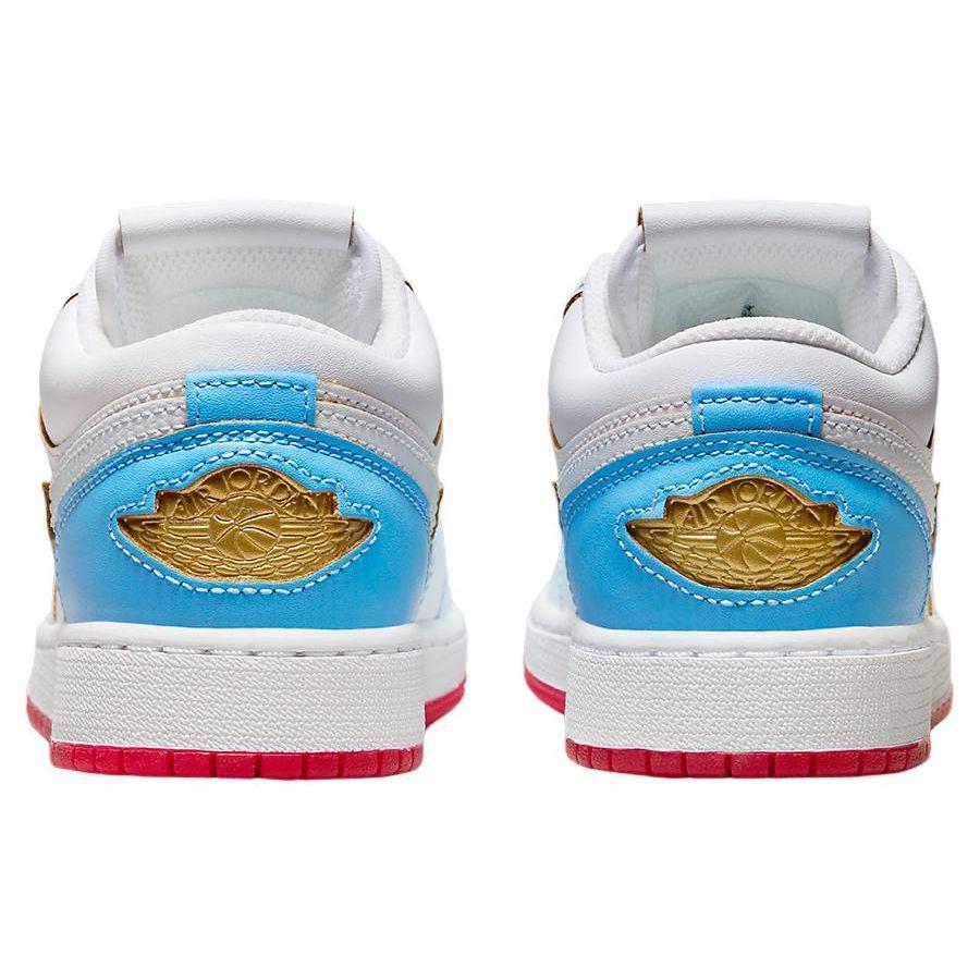 Детские кроссовки Air Jordan 1 Low SE GS Blue Gradient White Game-Royal University-Blue FN8895-141