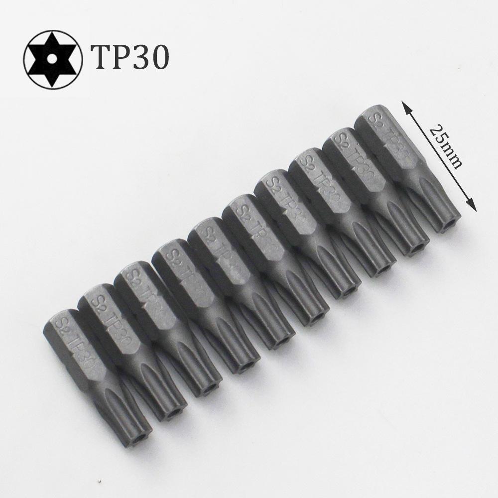 Набор из 10 бит Torx для отверток с шестигранным хвостовиком 1/4 Star T8 T10 T15 T20 T25 T30 T35 T40, биты для отверток для ручных инструментов для дома