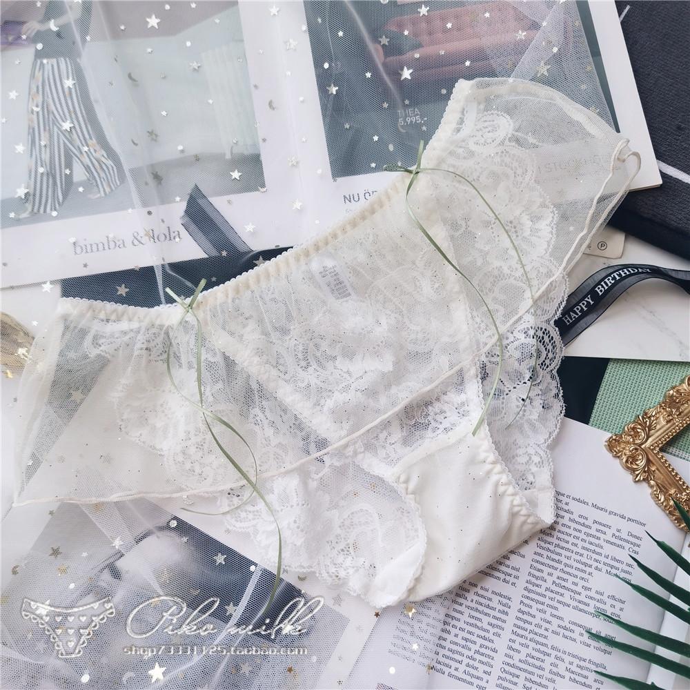 Женское нижнее белье, милые милые кружевные трусы с маленькой феей, сексуальные женские трусики с низкой посадкой