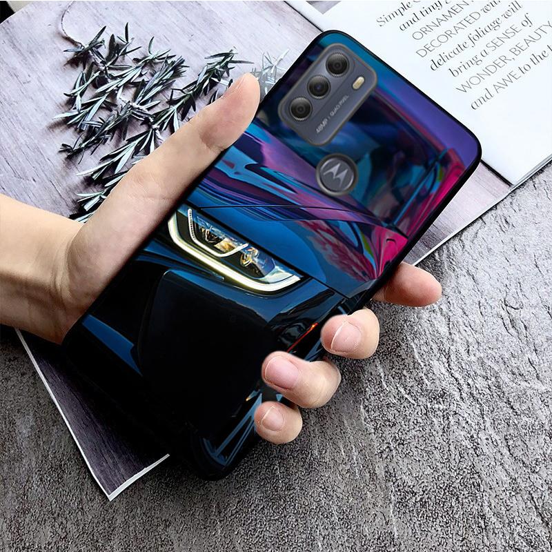 Чехол для телефона с автомобильными фонарями для Motorola Moto G22 G60 G52 G9 G7 Plus G8 Power G100 G Stylus G30 G10 GPure