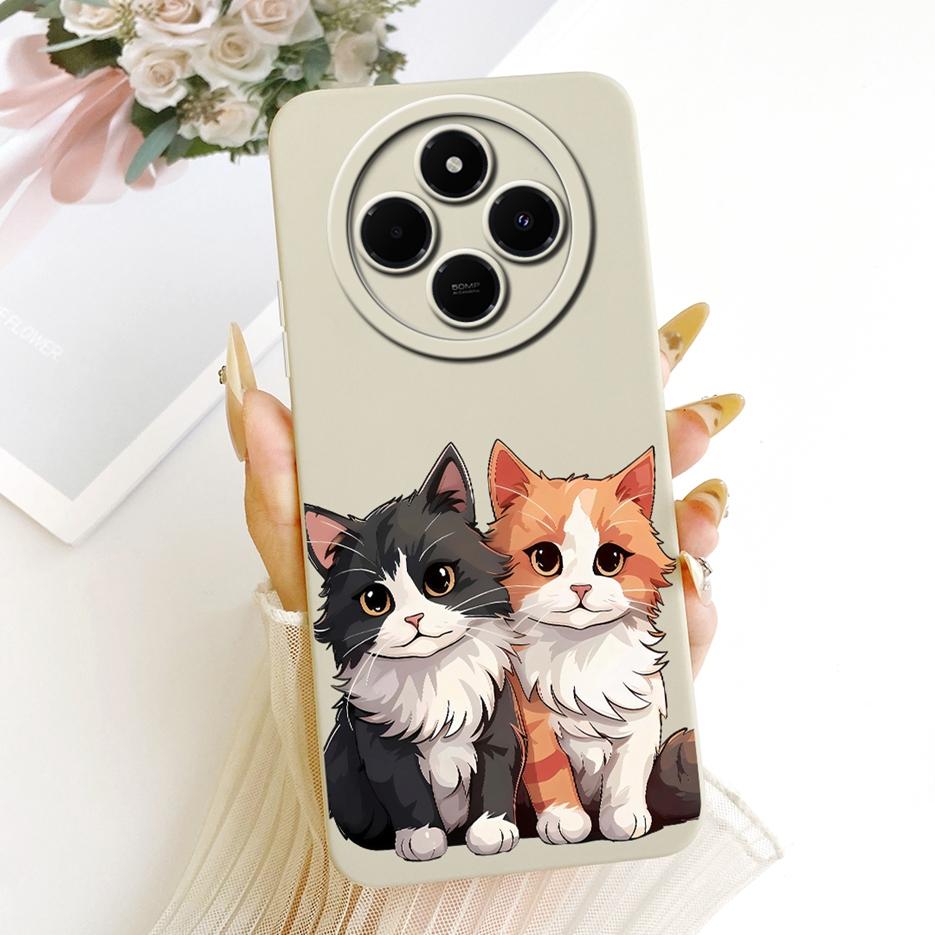 Чехол для Xiaomi Redmi 14C PocoC75 Милый Мультяшный Кролик Защитный Чехол для Телефона Для Xiaomi Poco C75 C 75 Redmi14C Мягкий Чехол