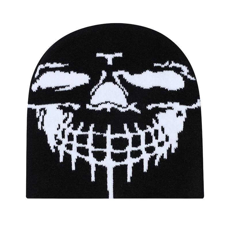 Буквенный принт шапка-бини боннет Y2k повседневная Skullies мода хип-хоп кепка на открытом воздухе