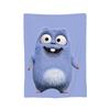 Grizzly and Lemmings Flannel Throw Blanket  Arctic Wildlife Design for Home Decor Soft Warm Bed Blanket