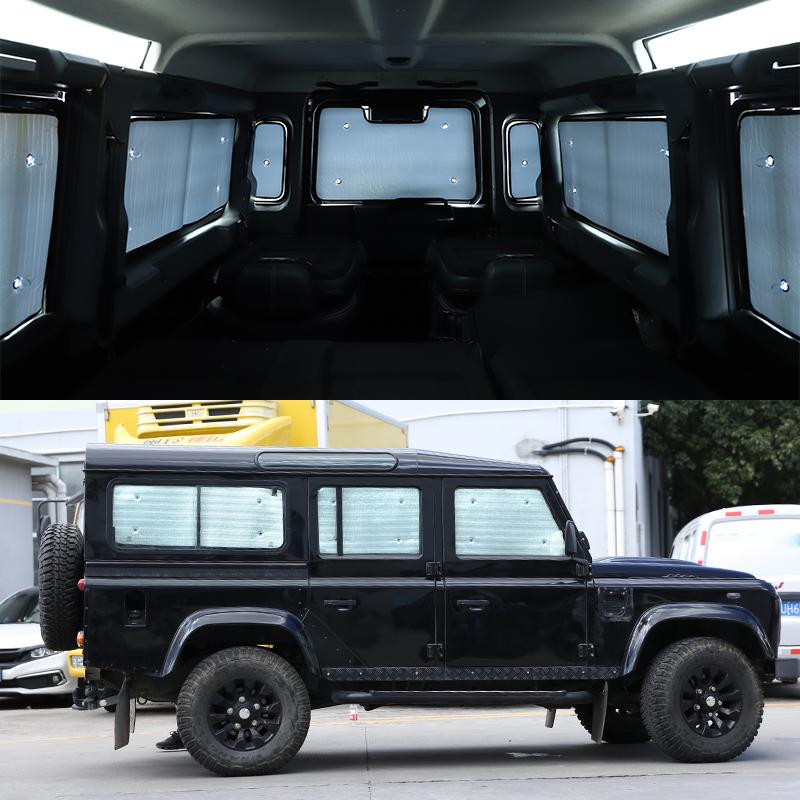 Для Land Rover Defender 110 130 2004-2024 Автомобильная передняя крышка лобового стекла Полное стекло окна Защита от солнца Зонтик Автоаксессуары