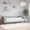 VidaXL Daybed with Mattress Light Grey 90x200 Cm Velvet 3197747