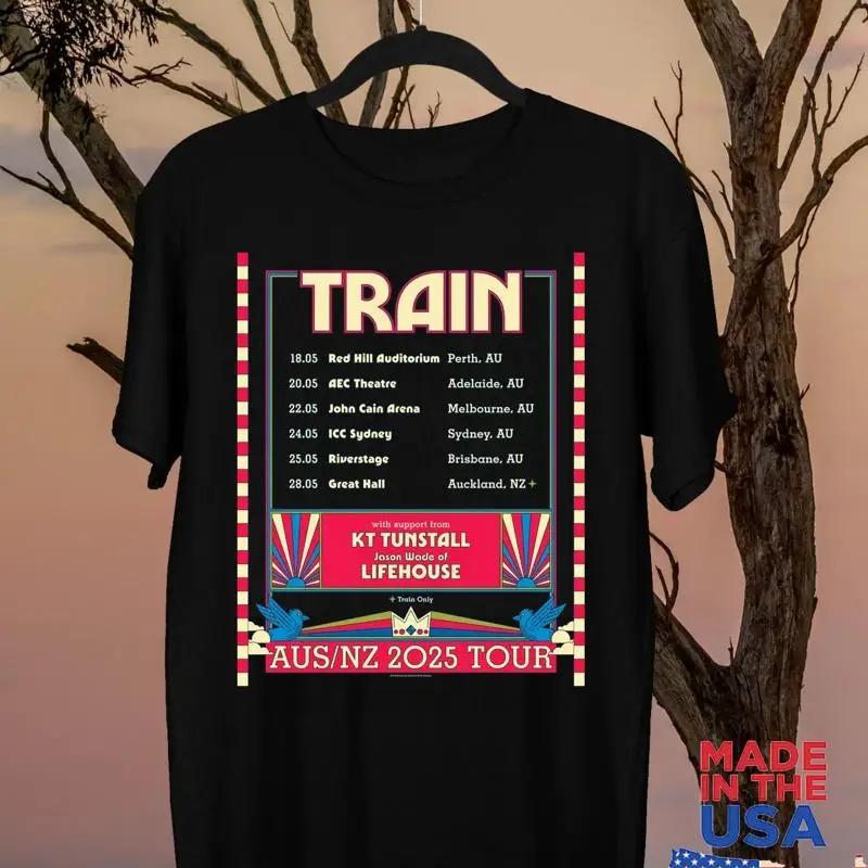 Train Band Australia New Zealand Tour 2025 T Shirt Full Size S 5XL