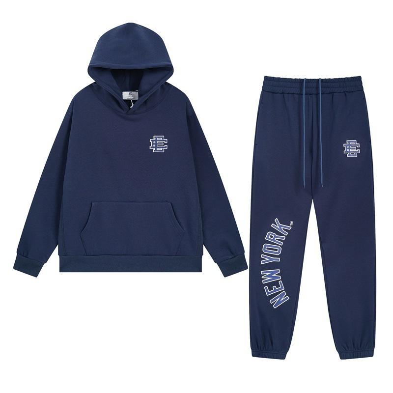 European and American trendy brand EEl classic sports men and women couples hooded sweater corset sweatpants set trendy