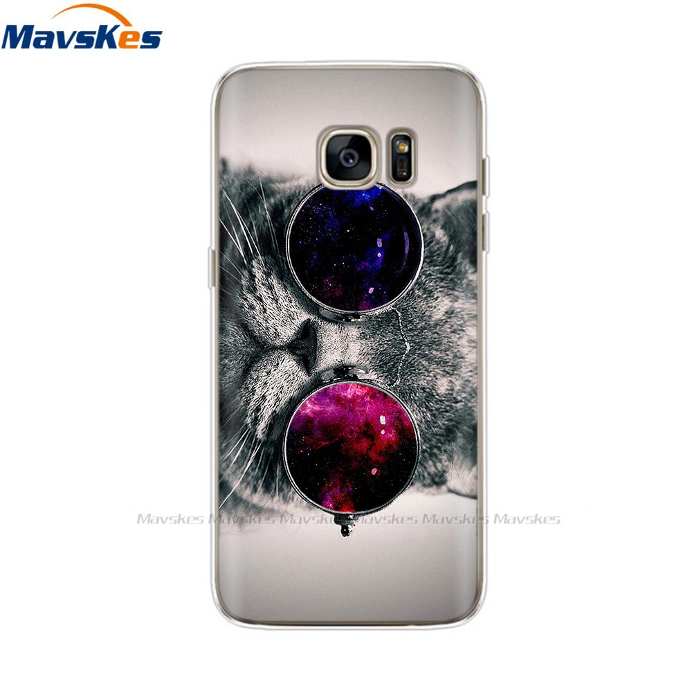 Мультяшный силиконовый чехол для Samsung Galaxy S7 Чехлы Обложка Цветок Мягкий ТПУ Чехол для телефона для Samsung S7 edge G930F G930FD G930W8 Funda