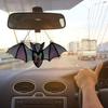 Halloween Hanging Glass Suncatcher Decoration Acrylic 2D Bat Ornament Gothic Car Rearview Mirror