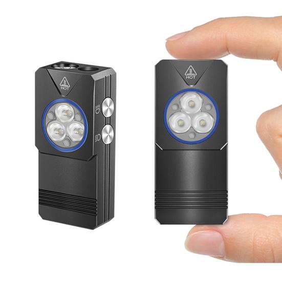 Мини-брелок-фонарик, перезаряжаемый рабочий фонарь, аварийный фонарик для