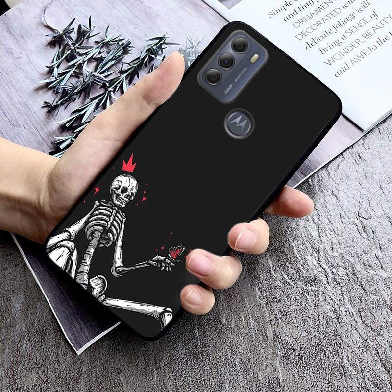 Skeleton Phone Case For Moto G84 G22 G32 G42 G52 G62 G53 G72 G60 G60S G100 G10 G20 G30 G13 G50 G 5G G Pure