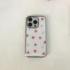 Корейский чехол для телефона с клубникой и кремом для iPhone 17 16e 16 15 14 13 12 11 Air Pro Max X XR XSMAX 8 Plus Роскошная задняя крышка