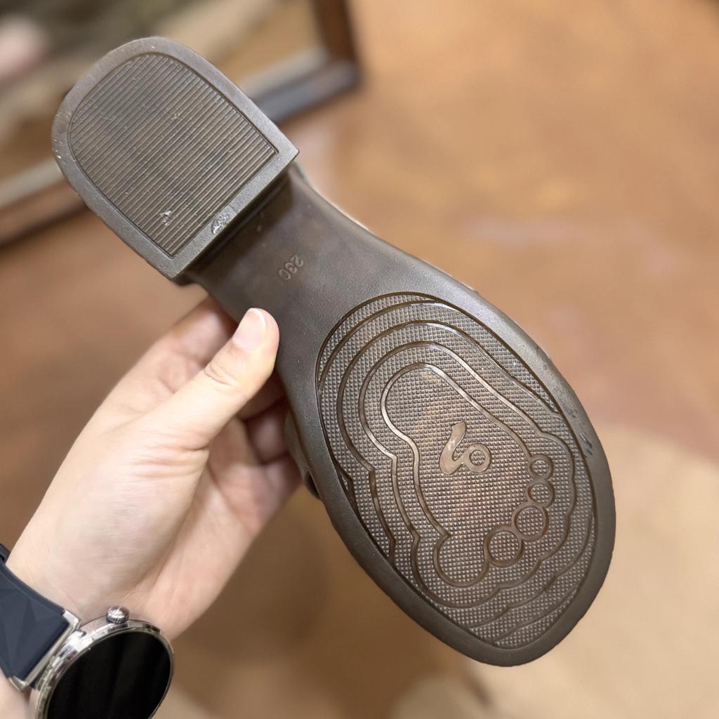 Fashion GKTINOO Genuine Leather Breathable Soft Low Heels Sandals Summer Women Shoes Woman Casual Solid Buckle Strap Ladies Sandals