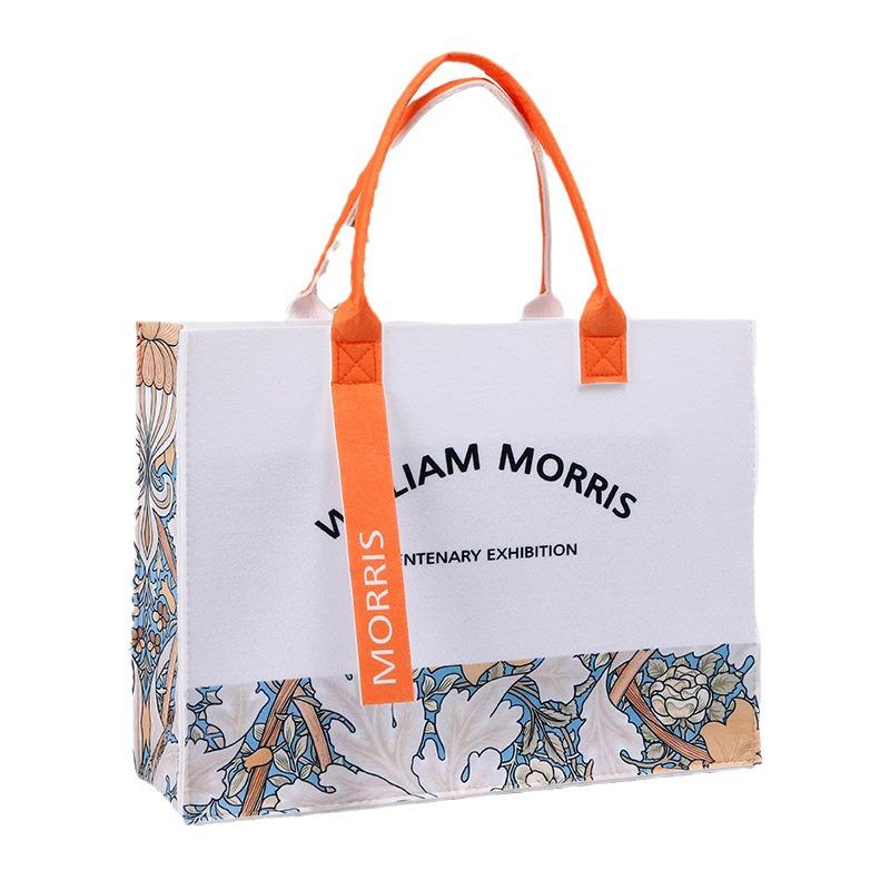 Модная контрастная цветная сумка-тоут Morris Ribbon большой вместимости для поездок на работу