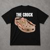 Футболка Crock, Смешная футболка с интернет-мемом, Хаотичная пародийная футболка с графикой, Ретро-футболка с юмором
