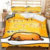Трехсекционный комплект постельного белья 3D Цифровая печать Мультяшный Милый Q Милое Яйцо Пододеяльник Три (Четыре) Шт