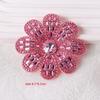 Rhinestone Embellished Non-Woven Fabric Flower Patches Plum Blossom Patches  Home Decor