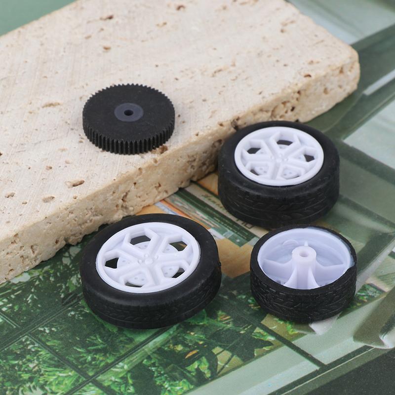 10 шт. игрушечных резиновых колес для ПК, покрышек, сделай сам, мини-технология, 4WD, цветные покрышки, отверстие