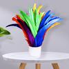 100Pcs 25-45CM DIY Rooster Feather Crafts Sewing Clothing Decor Plume Home Party Women's Feather Headwear Wedding Accessories