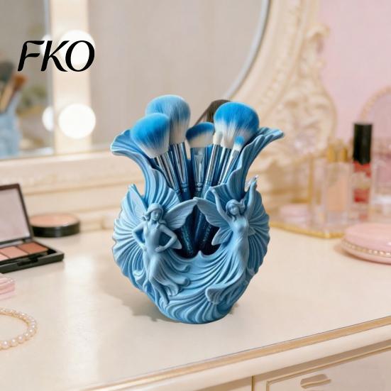 Special Gift for Art Lovers 3D Printed Pen Holder, Fairies Desktop Organizer Pens, Pencils, Makeup Brushes, Decorative Pencil Bedroom Minimalist