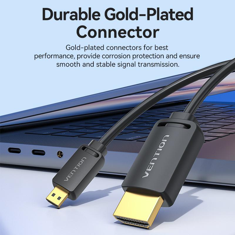 Кабель Vention Mini HDMI-HDMI 4K Mini HDMI Шнур «папа-папа» для камеры Sony GoPro, телефона, планшета, проектора HDTV 1 м, 1,5 м, 2 м, 3 м, кабель HDMI