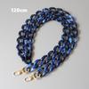 DIY New Fashion Woman Bag Accessory Detachable Replacement Blue Pink Brown Acrylic Chain Luxury Strap Resin Shoulder Clutch Chain