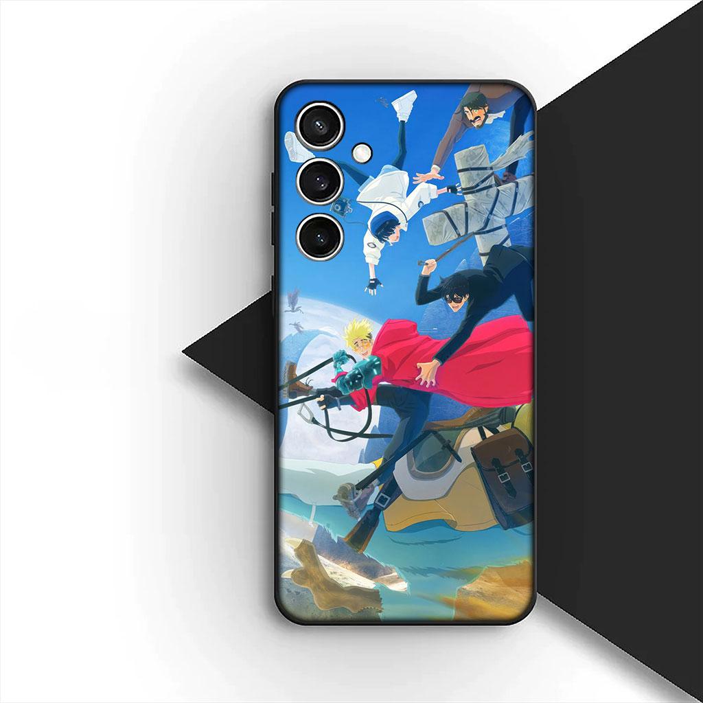 Чехол для телефона для Samsung Galaxy S25 S24 S23 FE Ultra Plus S7 Edge S25+ S23+ A56 5G Funda Корпус Мягкий чехол Trigun Stampede